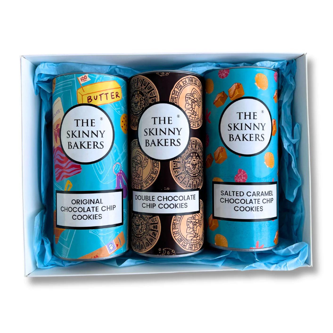 No Nuts Cookie Gift Set x3 (150g) - The Skinny Bakers, 