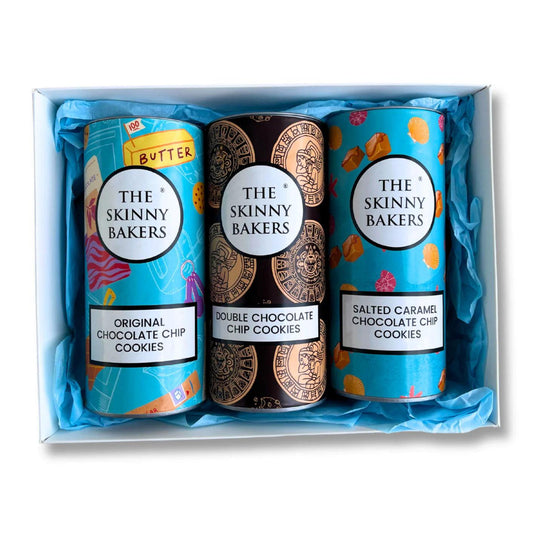 No Nuts Cookie Gift Set x3 (150g) - The Skinny Bakers, 