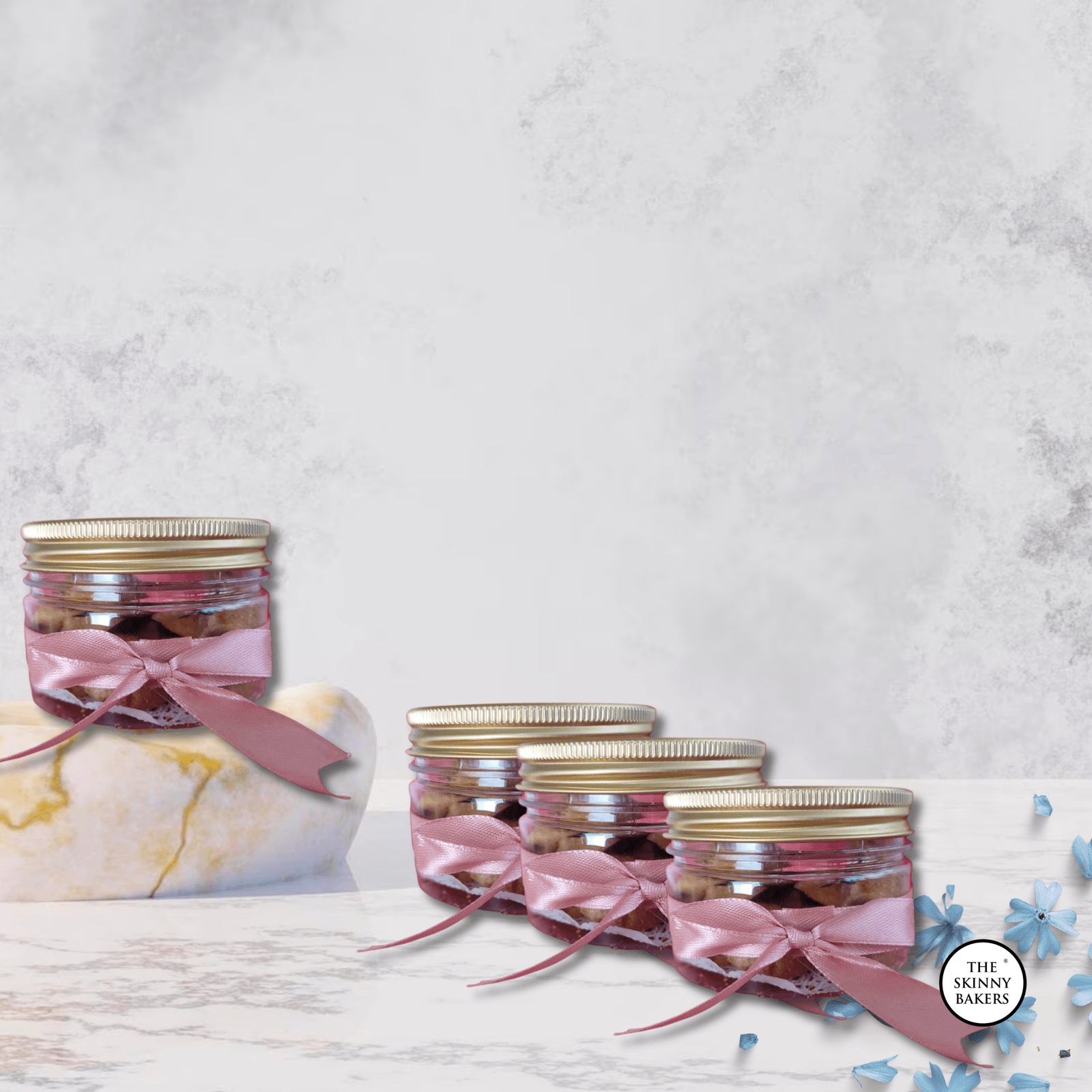 Plastic Jar - Small (Approx. 60g) PPT180BC - The Skinny Bakers, 