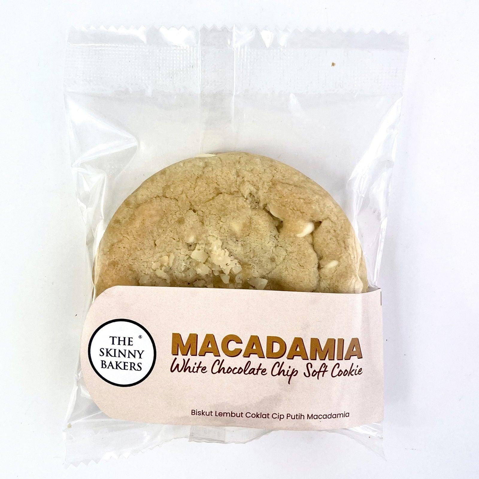 Soft Cookie - Macadamia Nut White Chocolate Chip - The Skinny Bakers, 
