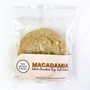 Soft Cookie - Macadamia Nut White Chocolate Chip - The Skinny Bakers, 