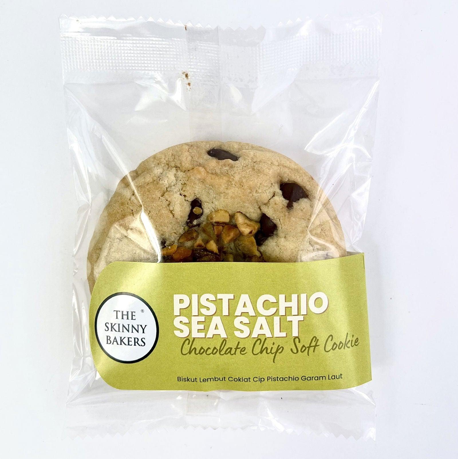 Soft Cookie - Sea Salt Pistachio Chocolate Chip - The Skinny Bakers, 