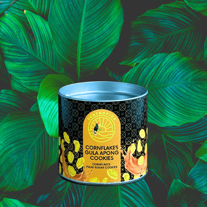SunTropika Canister - Cornflakes Gula Apong Cookies (eggless) - The Skinny Bakers, 