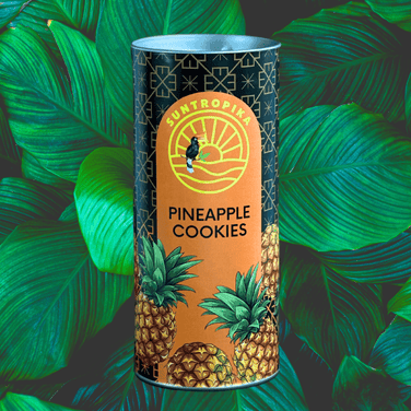 SunTropika Canister - Pineapple Cookies (eggless) - The Skinny Bakers, 
