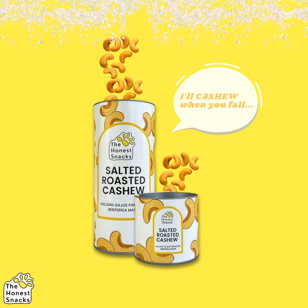 The Honest Snacks - Salted Roasted Cashew Nuts (Canister)