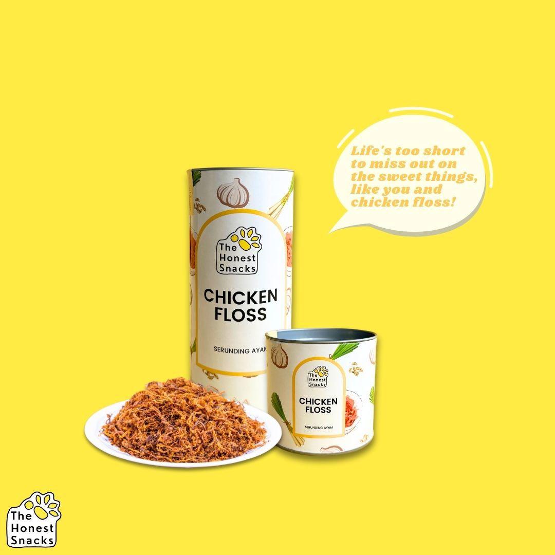 The Honest Snacks - Chicken Floss (Canister) - The Skinny Bakers, 