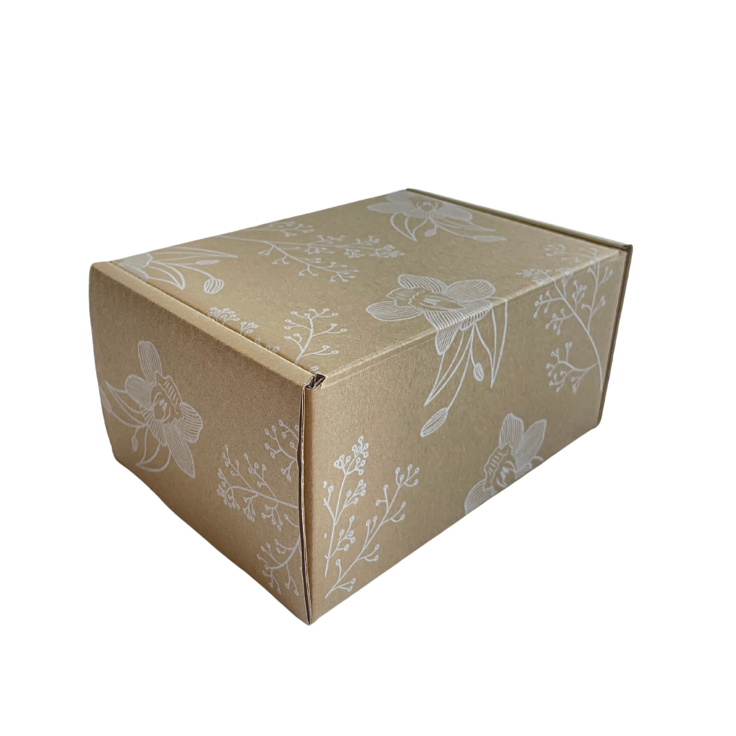 Kraft Gift Box for Gifting without Ribbon and Card