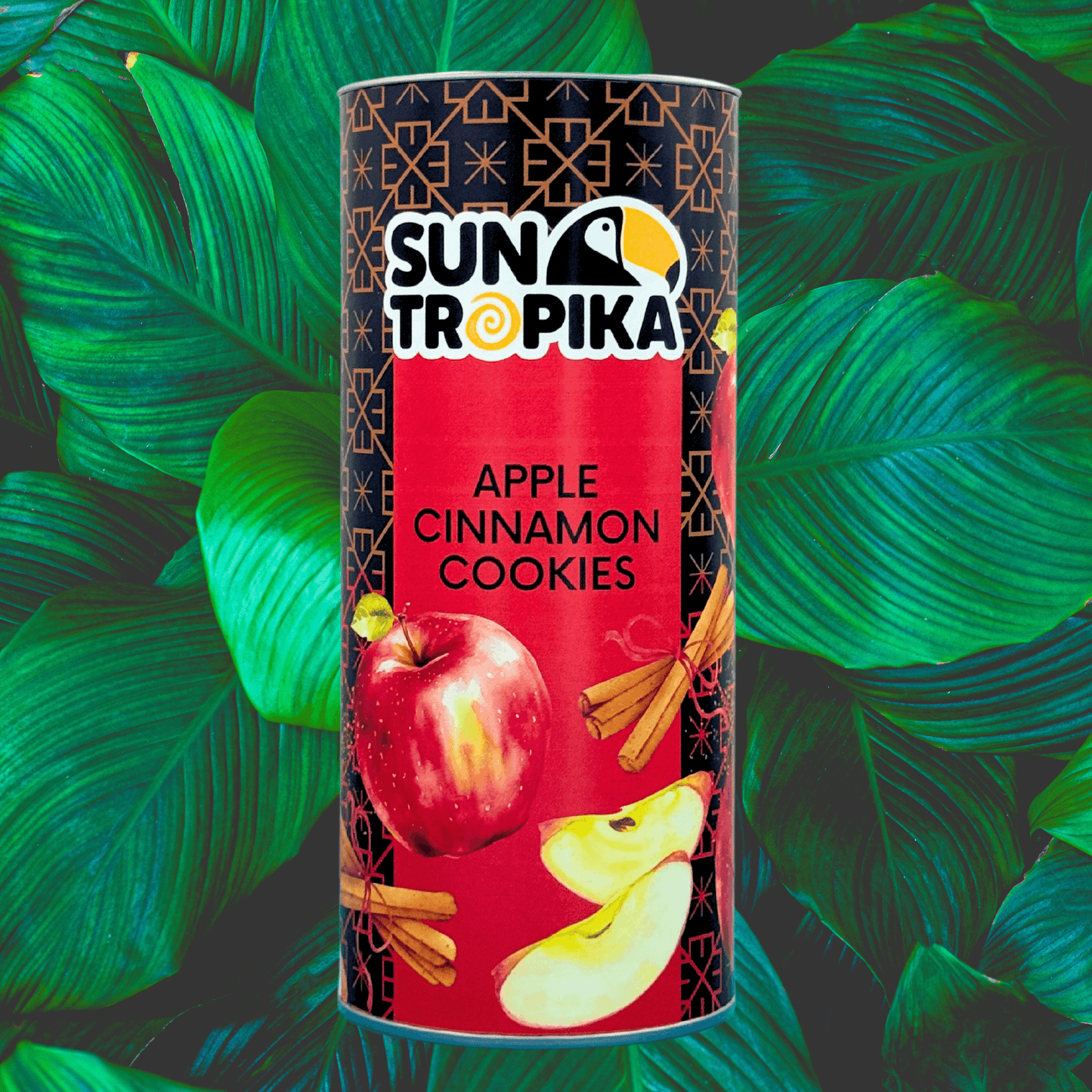 SunTropika Canister - Apple Cinnamon Cookies (eggless) - The Skinny Bakers, 