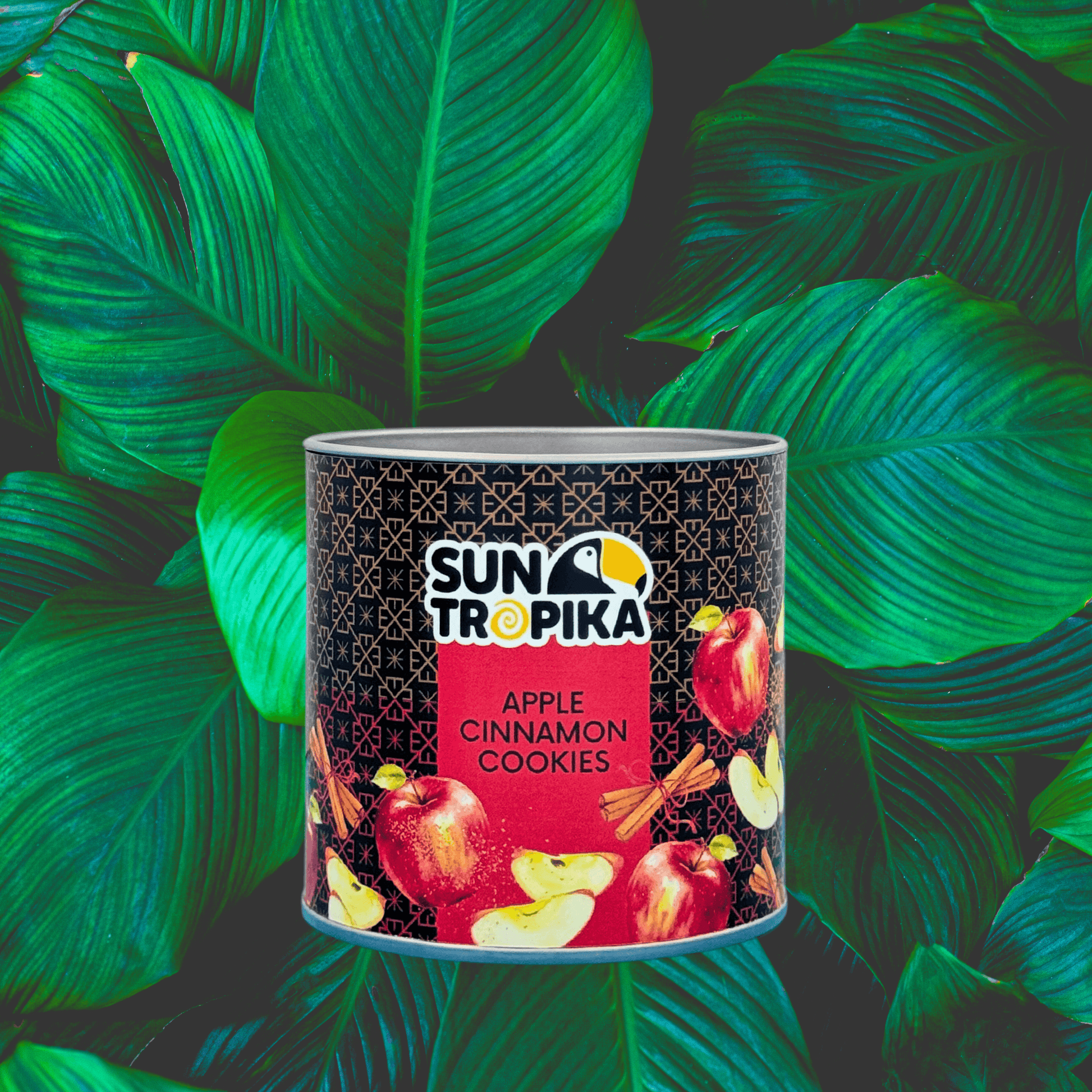 SunTropika Canister - Apple Cinnamon Cookies (eggless) - The Skinny Bakers, 