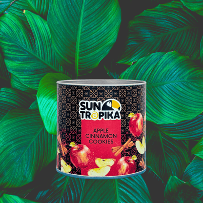 SunTropika Canister - Apple Cinnamon Cookies (eggless) - The Skinny Bakers, 