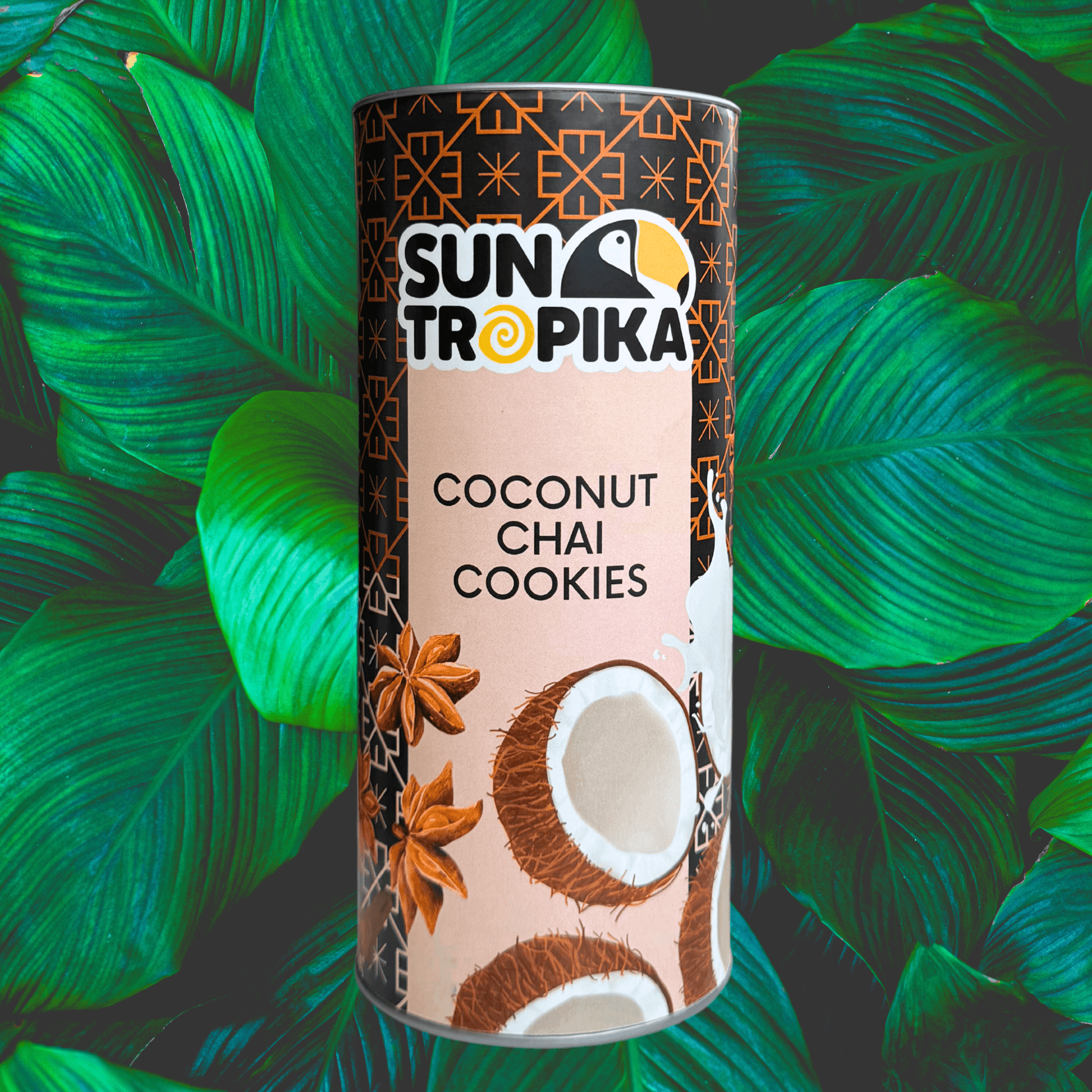 SunTropika Canister - Coconut Chai Cookies (eggless) - The Skinny Bakers, 