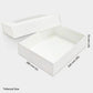 White Premium Box (XL) with Blue Ribbon and Card - The Skinny Bakers, 