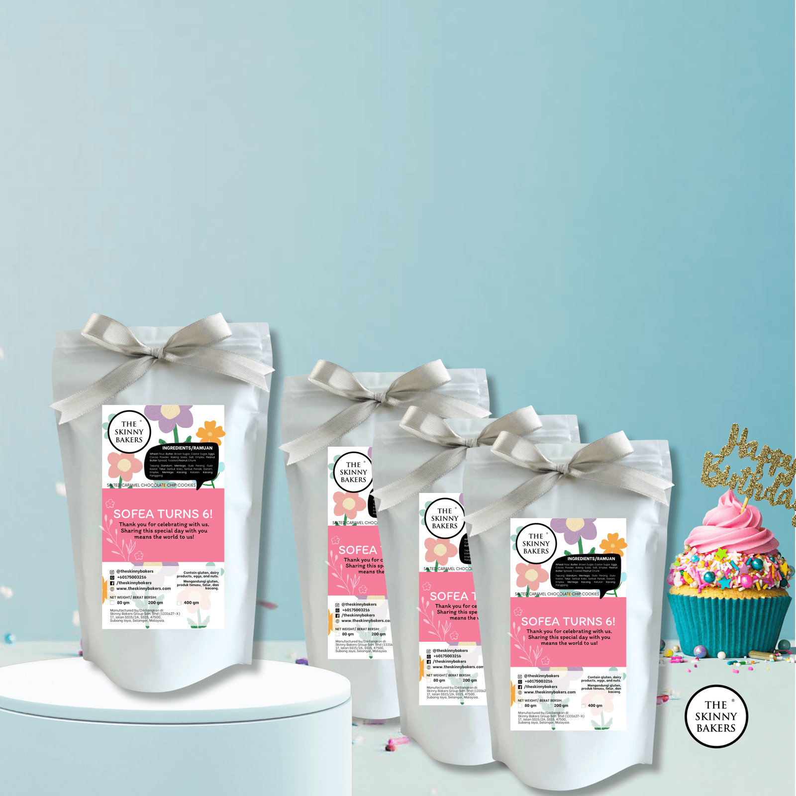 Ziplock Bag (Approx. 80g) - The Skinny Bakers, 