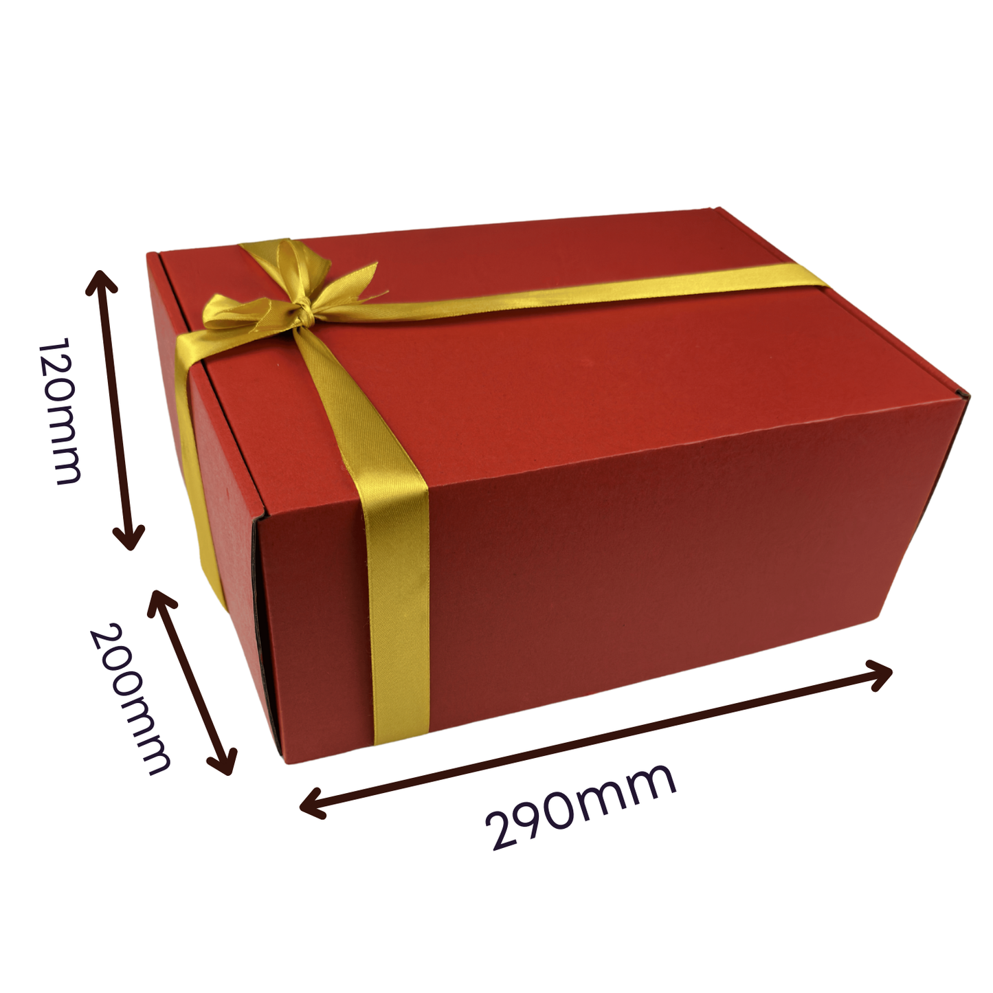 BIG Red Kraft Box + Gold Ribbon + CNY Card