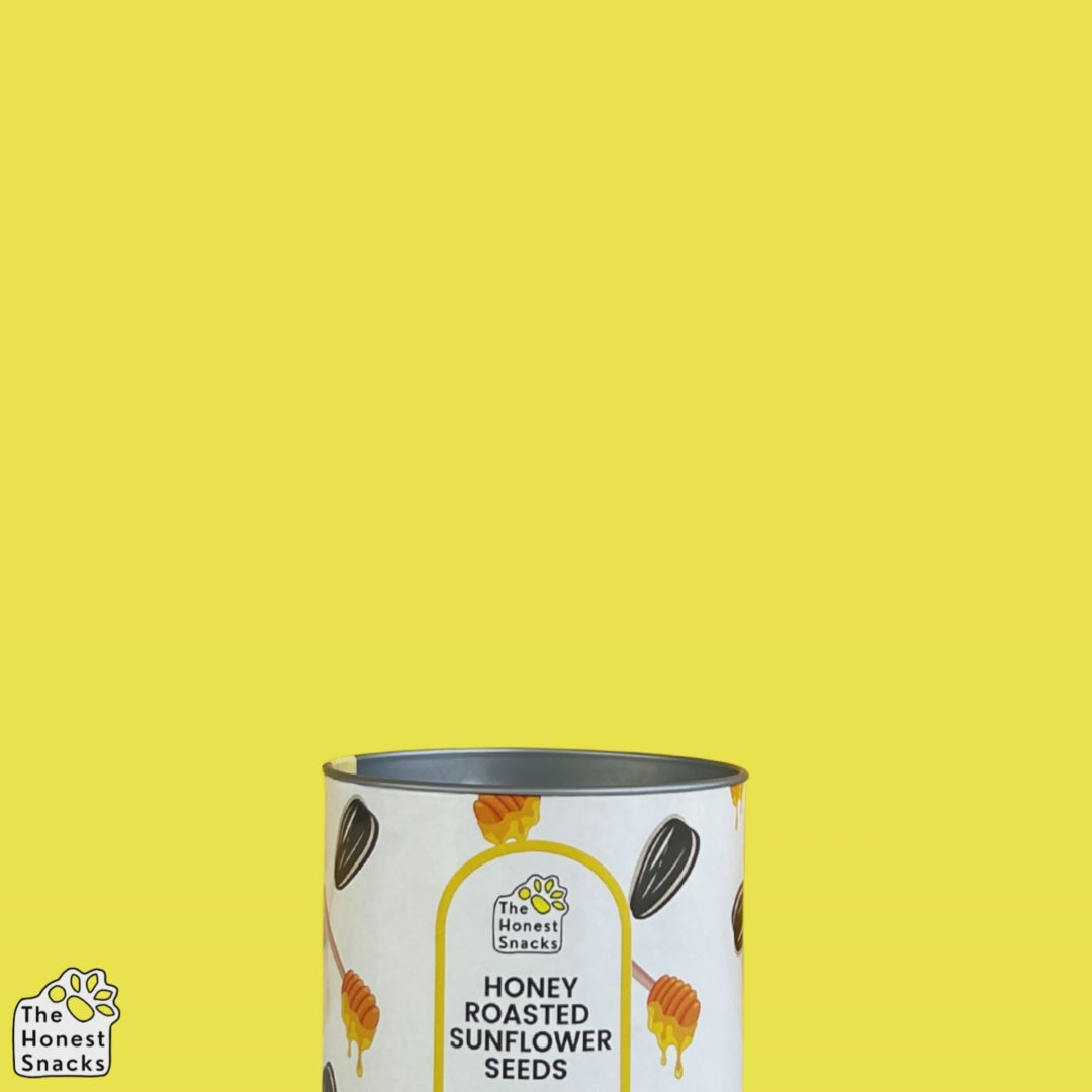 The Honest Snacks - Honey Roasted Sunflower Seeds (Canister)