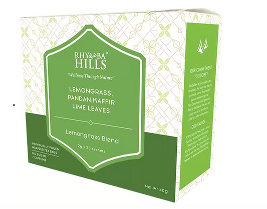 Rhymba Hills Lemongrass Blend Tea Box